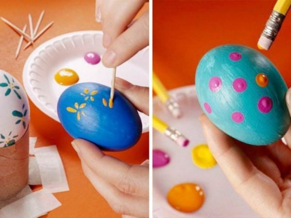 ζωγραφική πασχαλινά αυγά, τσιμπήματα ιδεών για το Πάσχα