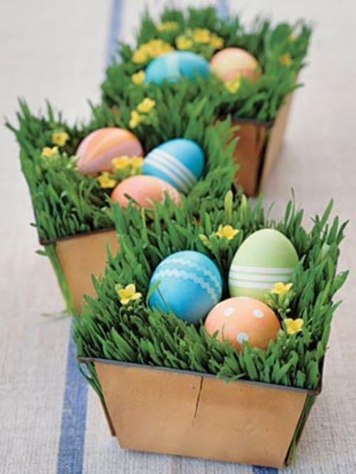 Πασχαλινά αυγά διακοσμητικό κουτί μικρά χαριτωμένα λουλούδια