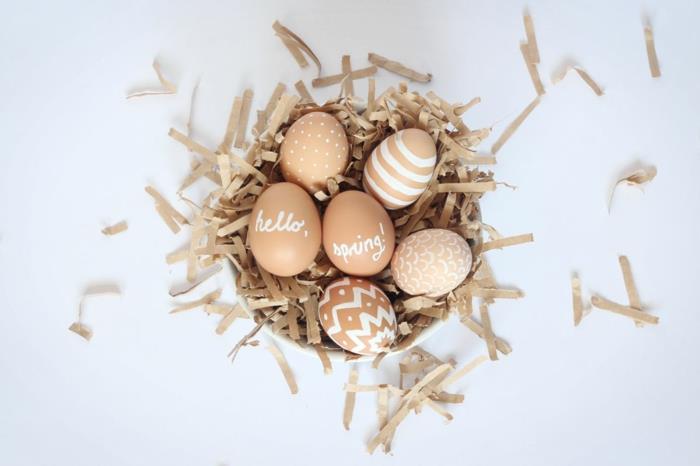 ζωγραφική ιδέες διακόσμησης πασχαλινών αυγών πουριστικές ιδέες διακόσμησης Πάσχα