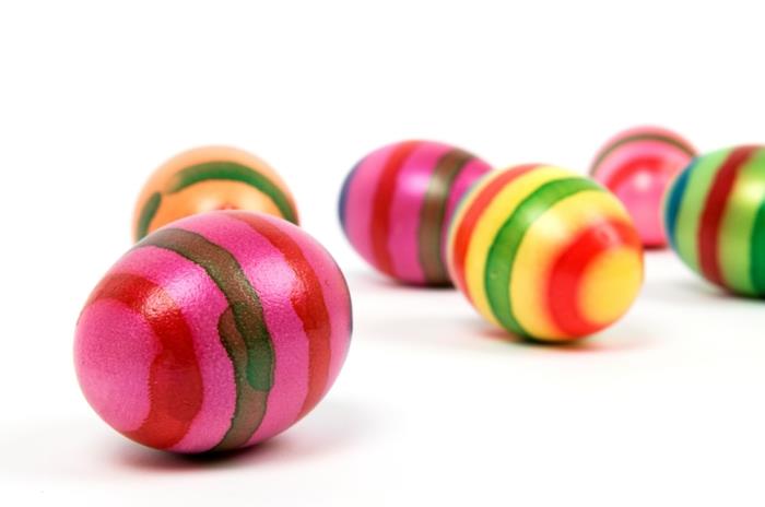 χρωματισμός πασχαλινά αυγά διακόσμηση αυγών λωρίδες ζωγραφικής