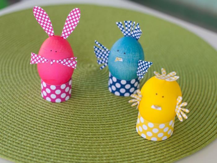 χρωματισμός πασχαλινά αυγά διακόσμηση ιδεών χαρτί περιτυλίγματος κότας λαγουδάκι Πάσχα