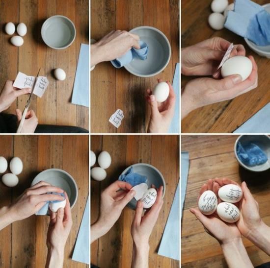 Οδηγίες τεχνικής καλλιγραφίας χρωματισμού αυγών Πάσχας