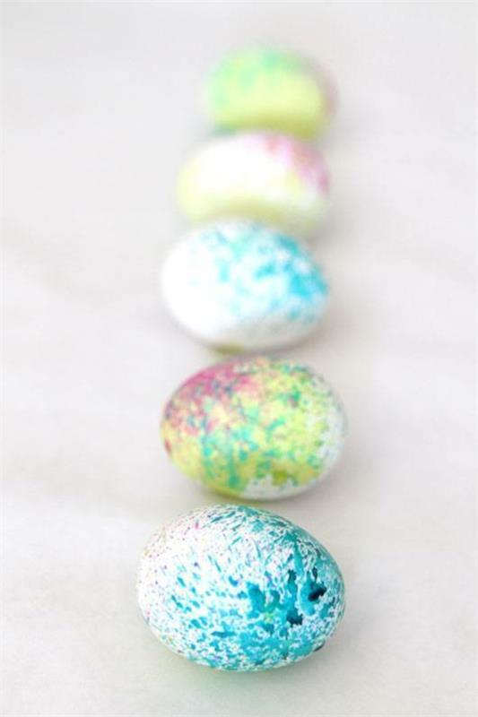 Πασχαλινά αυγά χρωματισμός τεχνική ακουαρέλα