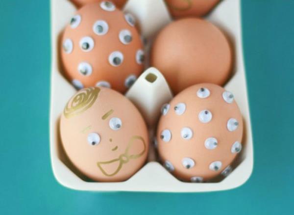 Πασχαλινά αυγά σχηματίζουν μάτια αρσενικά