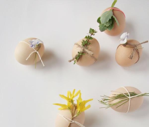 σχεδιασμός πασχαλινά αυγά πασχαλινές διακοσμήσεις ιδέες tinker νήματα ανοιξιάτικα λουλούδια
