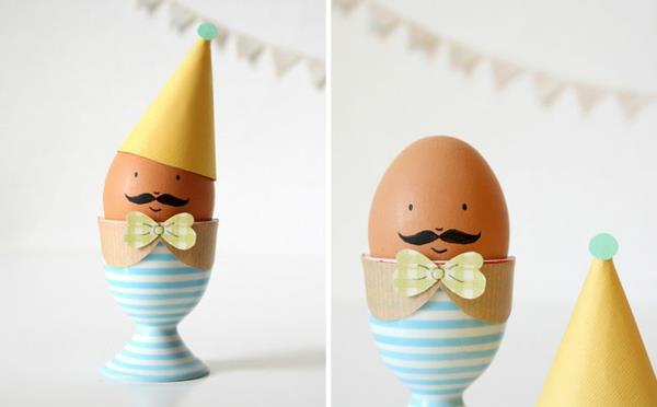 δημιουργήστε πασχαλινά αυγά πασχαλινές διακοσμήσεις ιδέες τσίμπημα αστείες κούπες αυγών