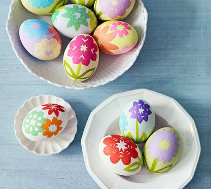 σχέδιο Πασχαλινά αυγά χαρτί διακόσμηση λουλούδια μπερδεμένο με παιδιά