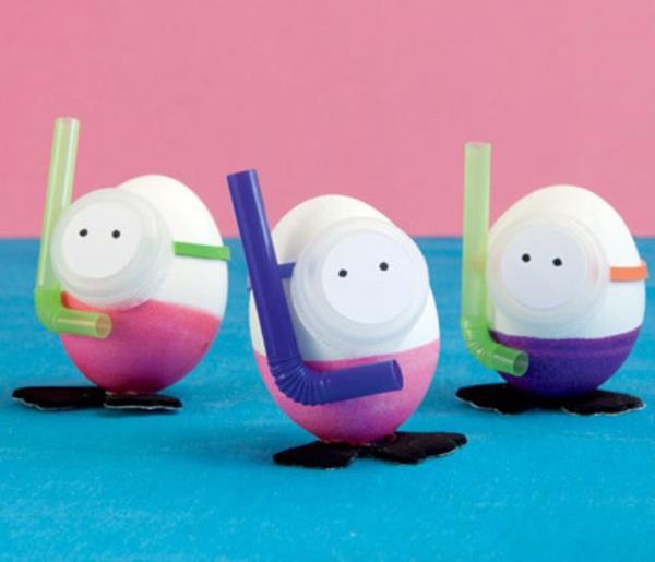 Πασχαλινά αυγά βάφουν αυγά δύτη