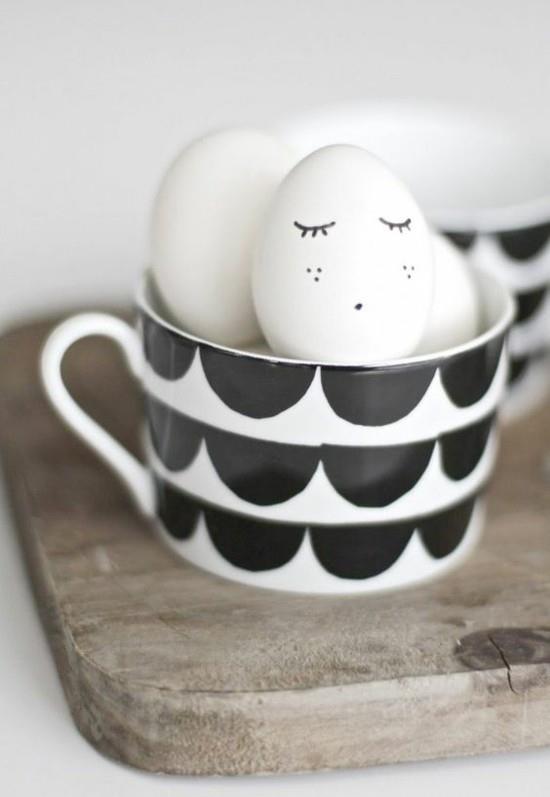 πασχαλινά αυγά σε κούπα πασχαλινές ιδέες διακόσμησης