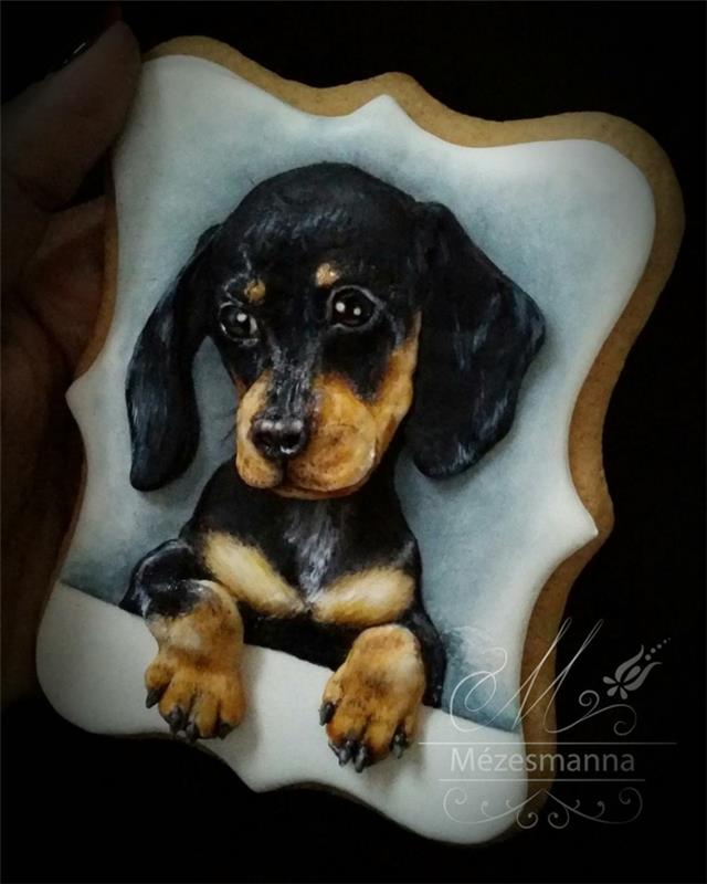 Πασχαλινά μπισκότα σκυλί χειροποίητα μπισκότα μεζέσμανα