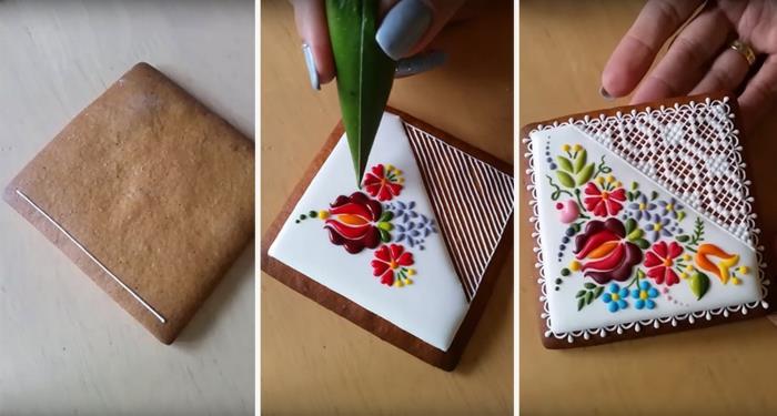 Μπισκότα Πάσχας λουλούδι μοτίβο mezesmanna ουγγρικά μπισκότα