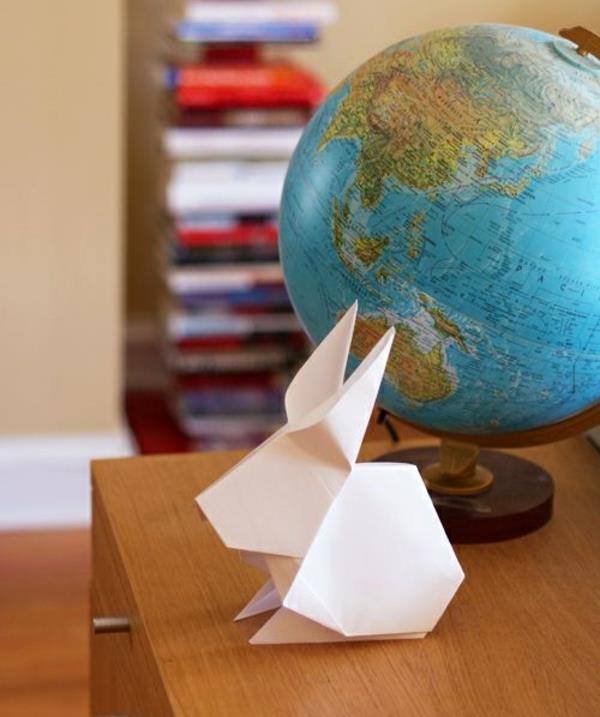 πασχαλινό λαγουδάκι origami λαγουδάκι πασχαλινή διακόσμηση με χαρτί origami