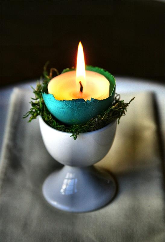 κεριά Πάσχα βρύα αυγού κελύφη αυγού