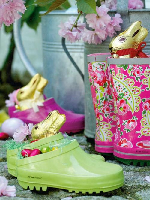 Πασχαλινή διακόσμηση 2014 Πασχαλινά αυγά lindt λαγουδάκια σοκολάτας