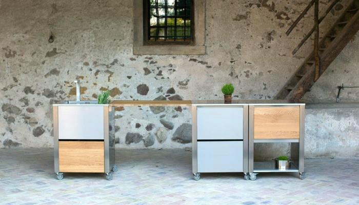 υπαίθριες κουζίνες jokodomus series auxilium modules κουζίνας ξύλο από ανοξείδωτο ατσάλι
