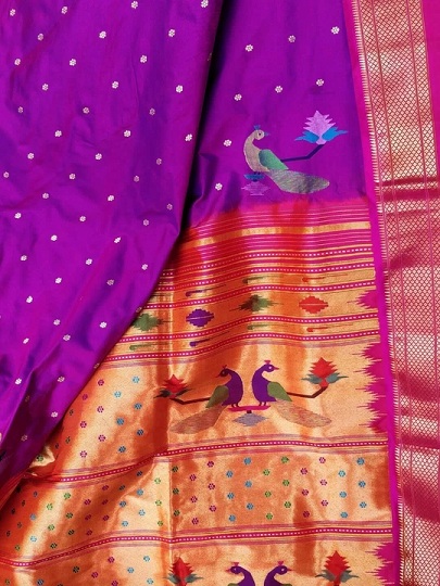 Tavuskuşu Paithani Saree