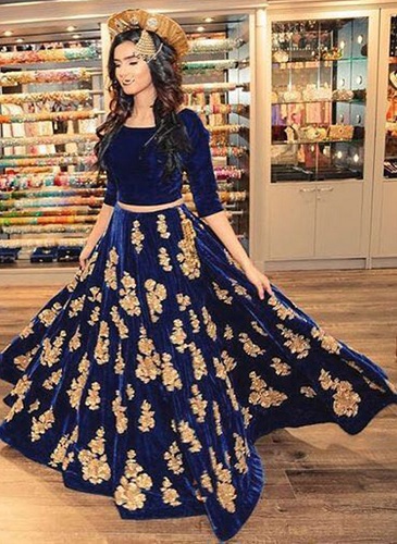 Pakistano aksomas Lehenga