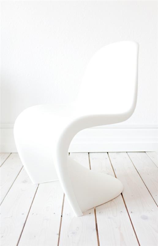 καρέκλα panton λευκές καρέκλες σχεδιαστών verner panton