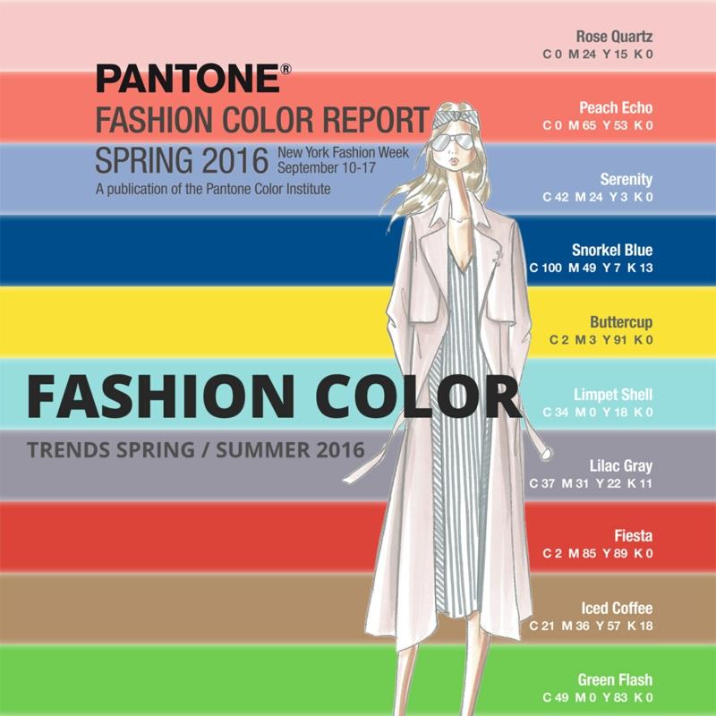 χρώματα pantone 2016 τάση χρώμα τάσεις μόδας άνοιξη καλοκαίρι 2016