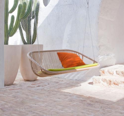 paola lenti aqua swing cactus μαξιλάρι πέτρινο πάτωμα