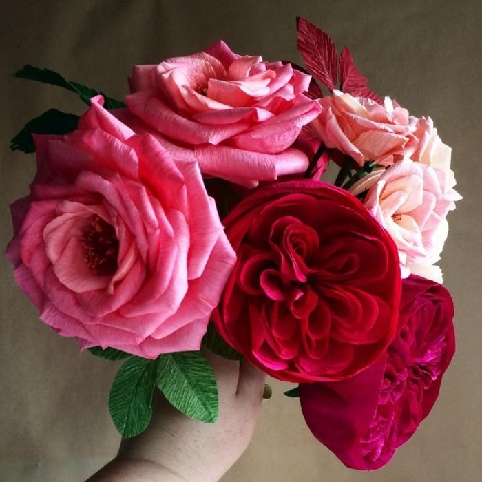 χαρτί λουλούδια tinker χαρτί τέχνης κόκκινα τριαντάφυλλα