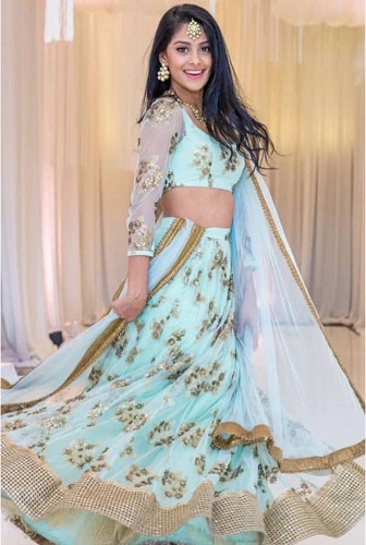 Georgette Parti Giyim Lehenga Choli
