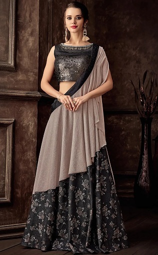 Fantezi Parti Giyim Lehenga