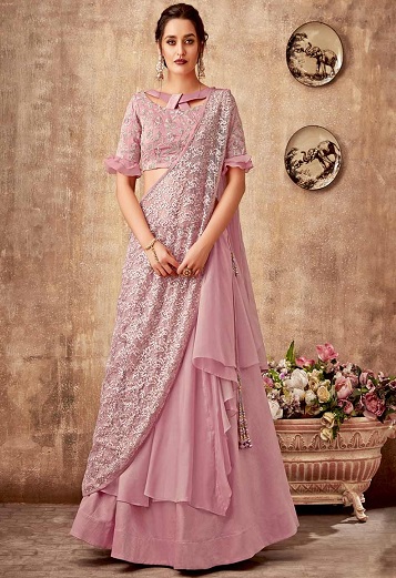 Parti Kıyafeti Girlish Lehenga
