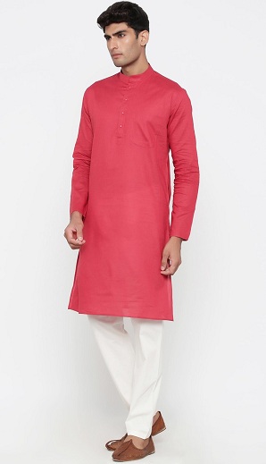 Pembe Pathani Kurta Pijama