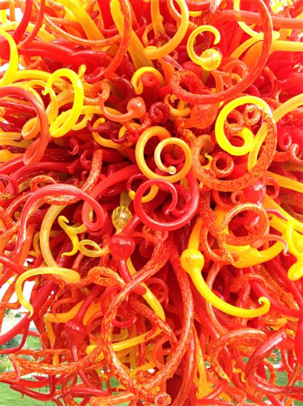 αίθριο chihuly έκθεση βοτανικός κήπος
