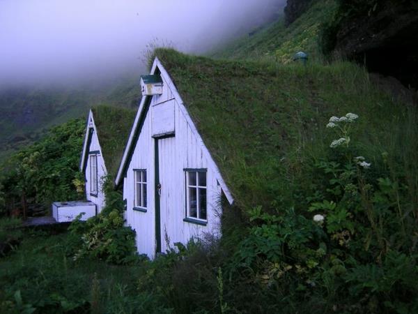 τοπίο πράσινο roof garden υπόστεγο παραμυθένιο σπίτι