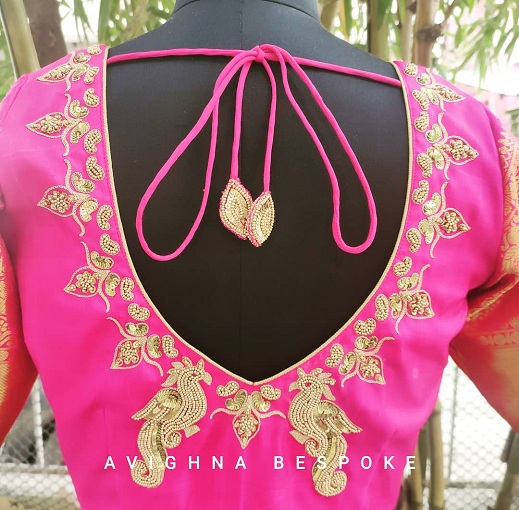 Pembe ve Altın Bluz Tasarımları