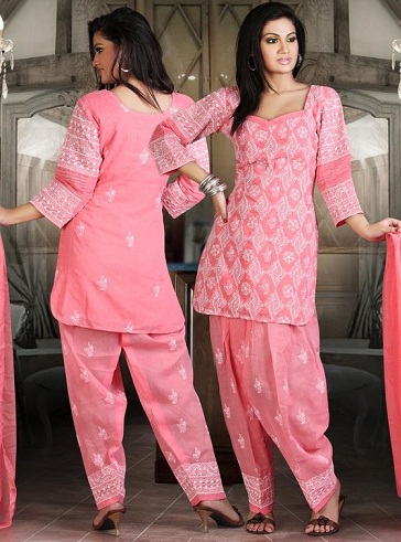 Pembe Tavuk Salwar Kameez