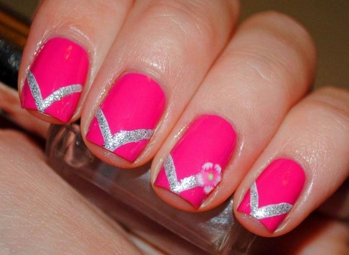 ροζ καλοκαιρινές ιδέες σχέδιο νυχιών μανικιούρ κάνε μόνος σου βερνίκι νυχιών