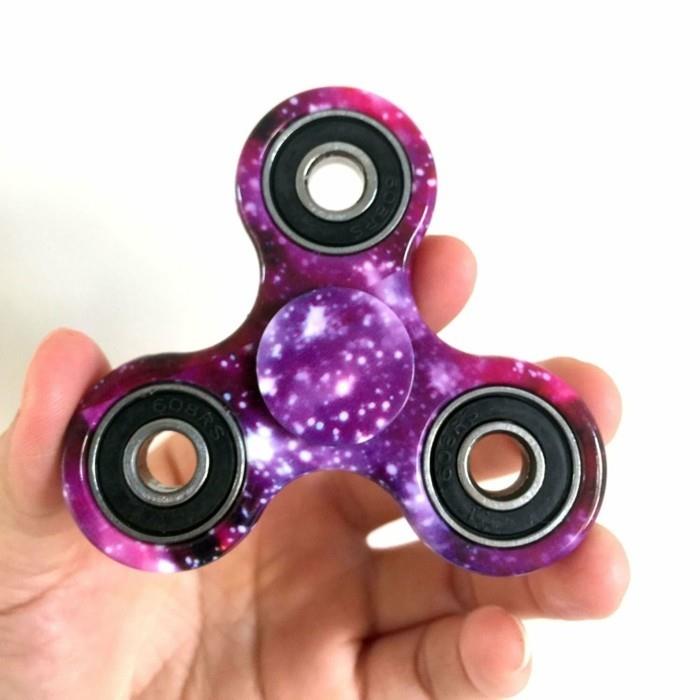 πλαστικά fidget spinner μωβ ρουλεμάν