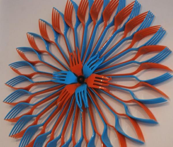 πλαστική τέχνη σχεδιαστής μόδας σχεδιασμός τοίχων πλαστικές ιδέες διακόσμησης μαχαιροπίρουνα