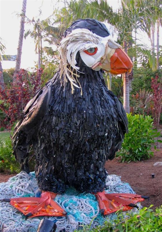 πλαστική τέχνη πρωτότυπες ιδέες ζωική φιγούρα πουλί