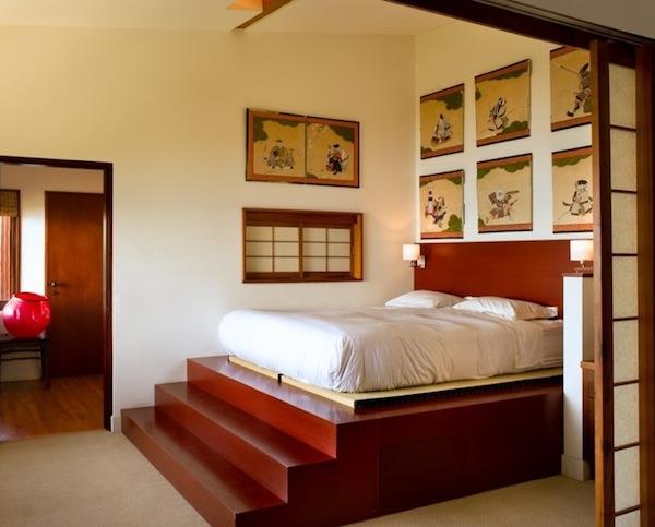 Κρεβάτια πλατφόρμας με διαμερίσματα από ξύλο πεύκου