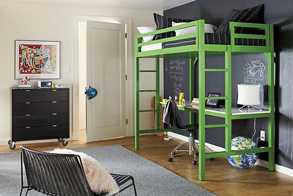 εξοικονόμηση χώρου παιδικό έπιπλο γραφείο παιδικό δωμάτιο σοφίτα κρεβάτι