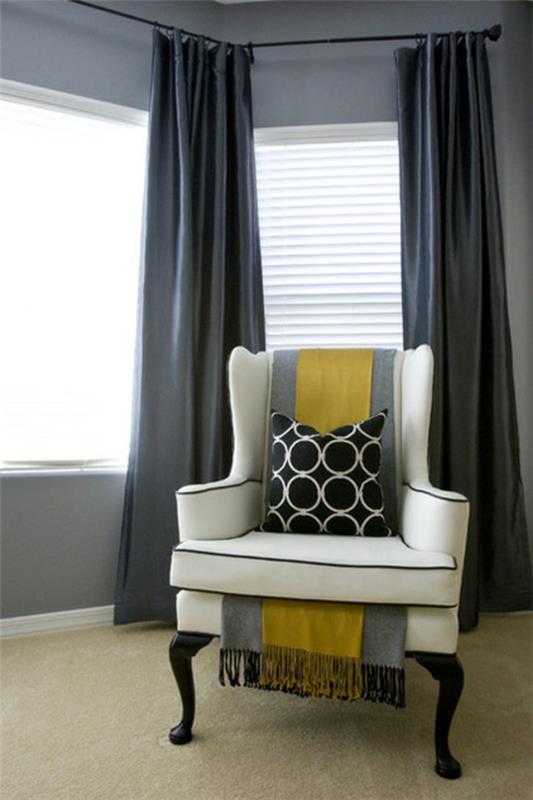 επικαλυμμένη πολυθρόνα λευκά μαξιλάρια για να διακοσμήσετε ένα διαμέρισμα ιδέες για να σχεδιάσετε το σαλόνι