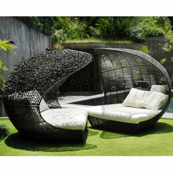 έπιπλα κήπου polyrattan λευκά μαξιλάρια