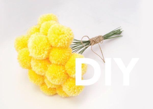 pom poms tinker diy ιδέα