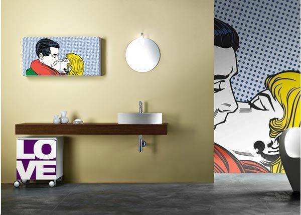 pop art διαθέτει εσωτερικό σχεδιασμό μεσογειακό μπάνιο