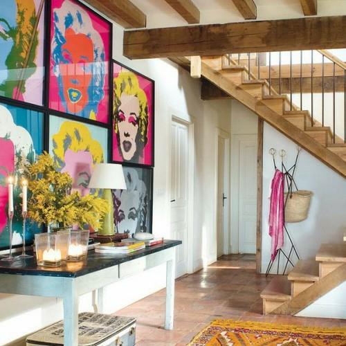 pop art ιδέες διακόσμησης τοίχων marilyn monrou