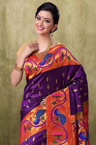 Brokar Paithani Sari