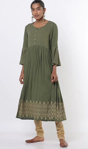 Puantiyeli Baskılı Kloş Kurti