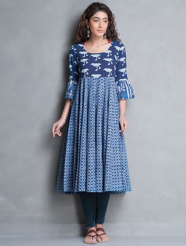 Kalidar Cotton Baskılı Kurti Tasarım