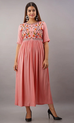 Çiçek Baskı Rayon Kurti