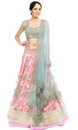 Spausdinta „Net Lehenga“