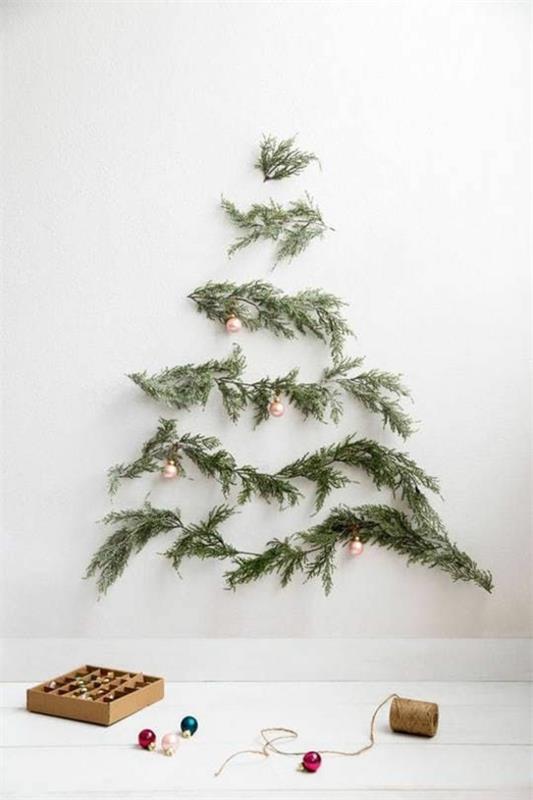 καθαριστική χριστουγεννιάτικη διακόσμηση μινιμαλιστικό χριστουγεννιάτικο δέντρο
